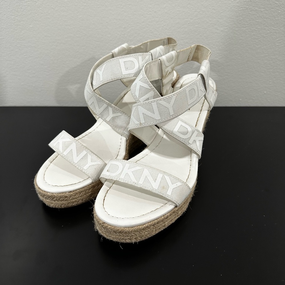 DKNY Carter Platform Wedge Sandals